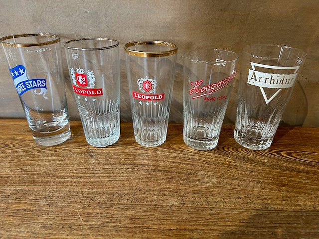 Lot bierglazen voor verzameling - afbeelding 6 van  6