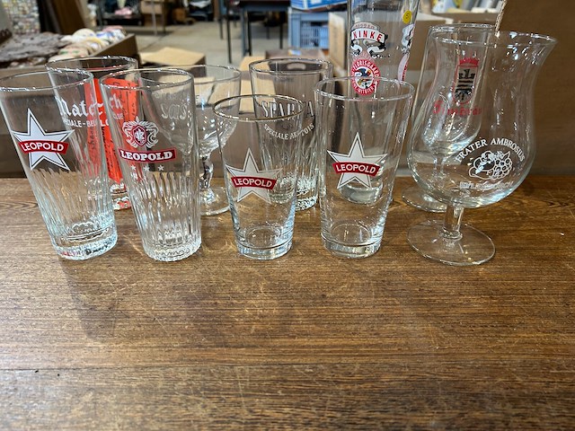 Lot bierglazen voor verzameling - afbeelding 5 van  6