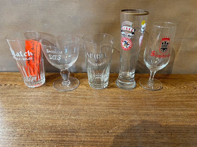 Lot bierglazen voor verzameling - afbeelding 6 van  6
