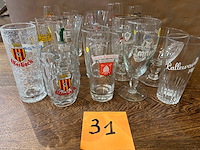 Lot bierglazen voor verzameling - afbeelding 2 van  6