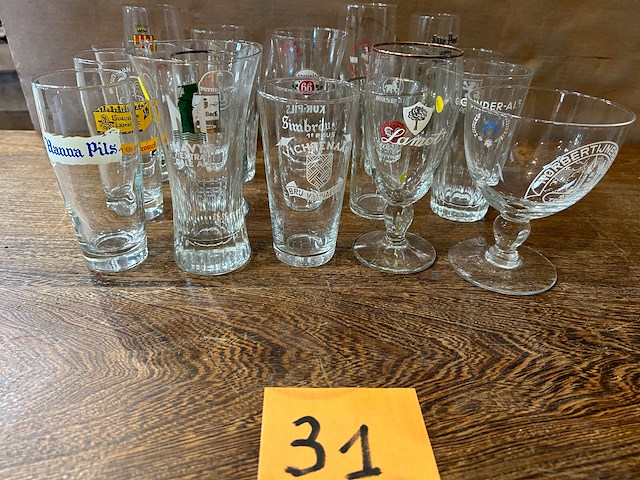 Lot bierglazen voor verzameling - afbeelding 3 van  6