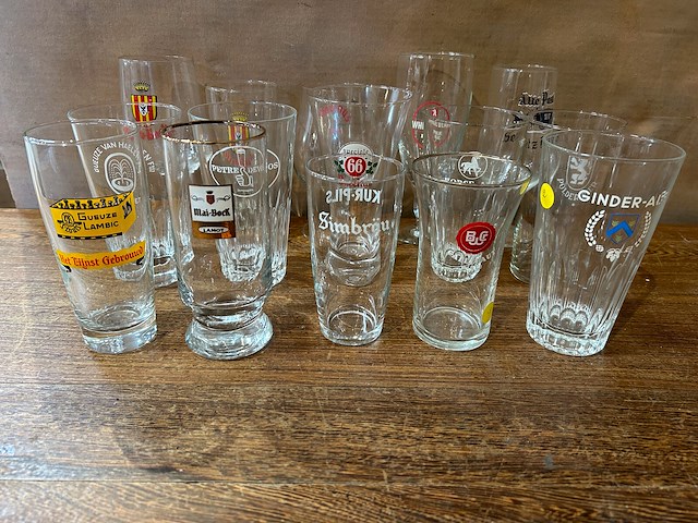 Lot bierglazen voor verzameling - afbeelding 4 van  6