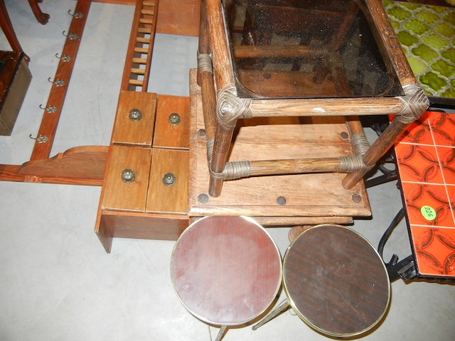 Lot bijzet tafels (7stuks) - afbeelding 2 van  2