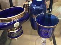 Lot blauw glas - afbeelding 1 van  3