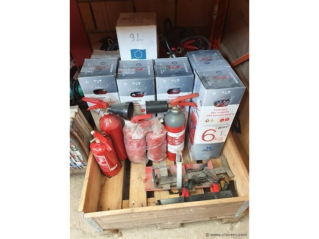 Lot brandblussers, plm. 21 stuks, wo. nieuw en gebruikt - afbeelding 1 van  1