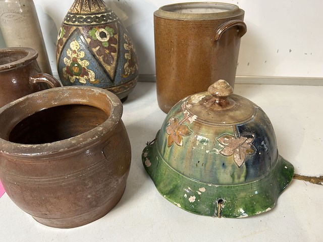 Lot brocante aardewerk (10 items) - afbeelding 4 van  4