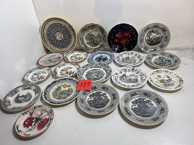 Lot brocante borden 19 stuks - afbeelding 1 van  3