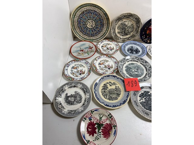 Lot brocante borden 19 stuks - afbeelding 2 van  3