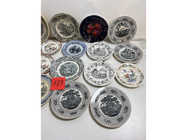Lot brocante borden 19 stuks - afbeelding 3 van  3