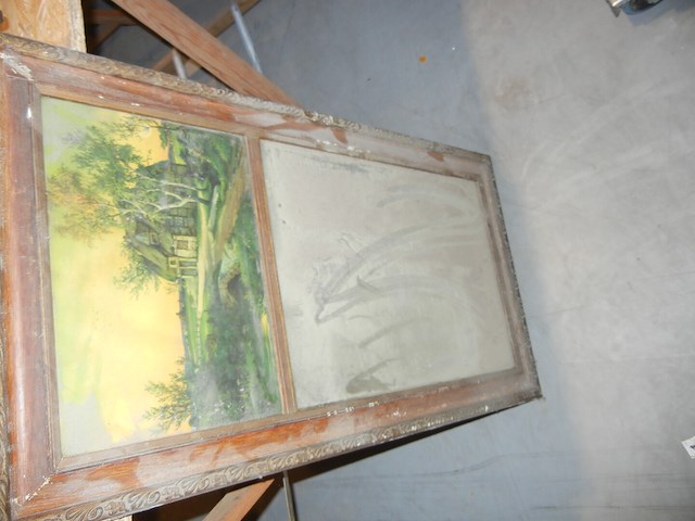 Lot brocante + spiegel - afbeelding 2 van  2