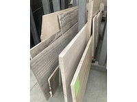Lot crema marfil, travertin titanium, emperado grey, travertin - afbeelding 1 van  5
