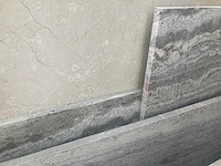 Lot crema marfil, travertin titanium, emperado grey, travertin - afbeelding 2 van  5