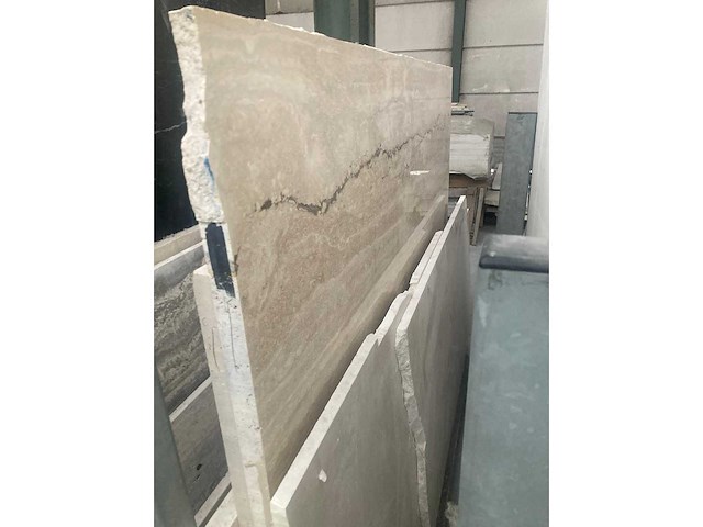 Lot crema marfil, travertin titanium, emperado grey, travertin - afbeelding 5 van  5