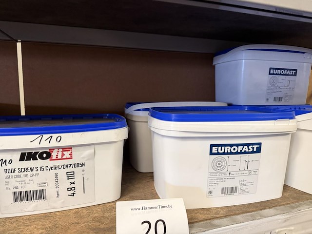 Lot dakschroeven ikofix / eurofast - afbeelding 3 van  5