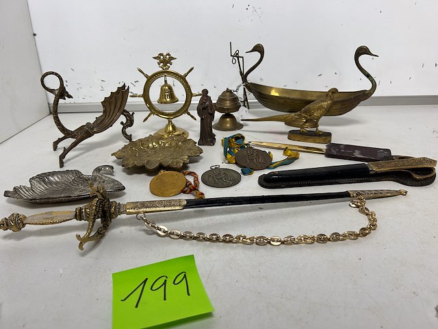 Lot divers koper brocante 14 items - afbeelding 2 van  2