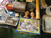 Lot diverse antieken items kast - afbeelding 16 van  26