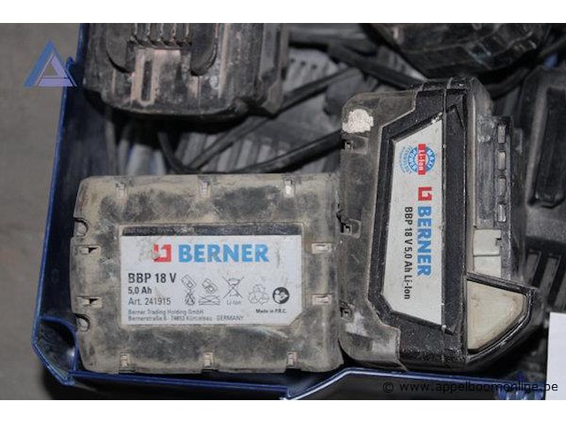 Lot diverse batterijen plus opladers berner - afbeelding 2 van  2
