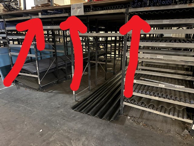 Lot diverse blauwe pvc buizen - afbeelding 1 van  1