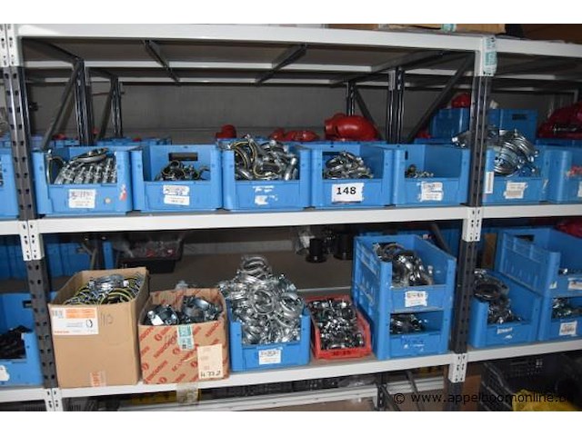 Lot diverse buisklemmen, wo. mopro, giacomini, in dozen en kratten - afbeelding 1 van  6