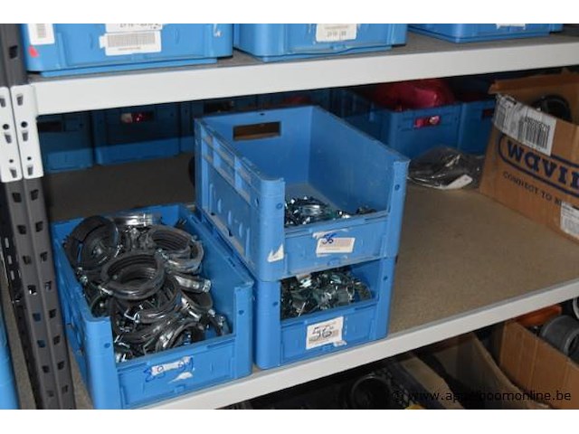 Lot diverse buisklemmen, wo. mopro, giacomini, in dozen en kratten - afbeelding 5 van  6