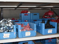 Lot diverse buisklemmen, wo. mopro, giacomini, in dozen en kratten - afbeelding 6 van  6