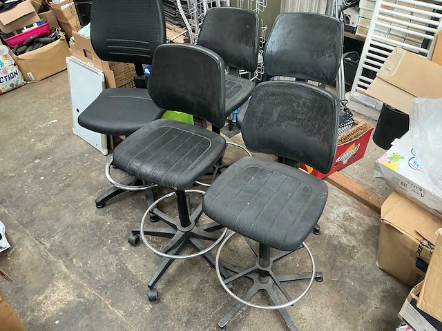 Lot diverse bureaustoelen 5x - afbeelding 1 van  8