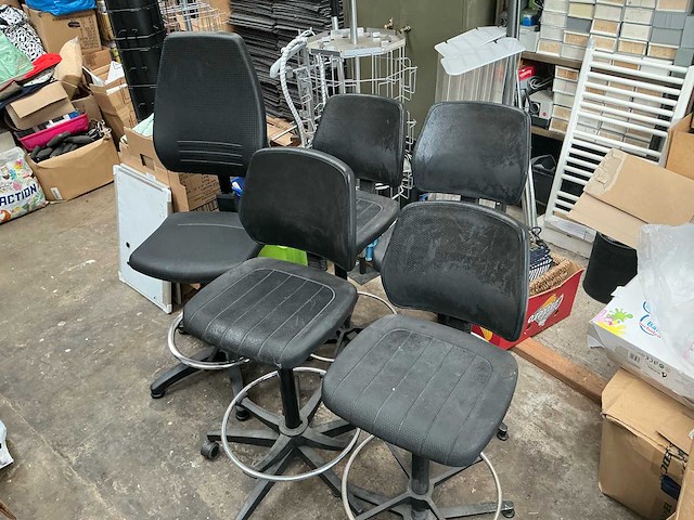 Lot diverse bureaustoelen 5x - afbeelding 2 van  8