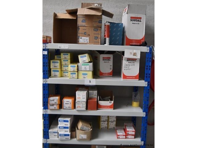 Lot diverse dozen bevestigingsmaterialen, wo. pgb-fasteners, soudal, smart, fischer, sufix - afbeelding 1 van  5