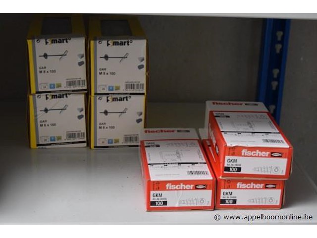 Lot diverse dozen bevestigingsmaterialen, wo. pgb-fasteners, soudal, smart, fischer, sufix - afbeelding 5 van  5