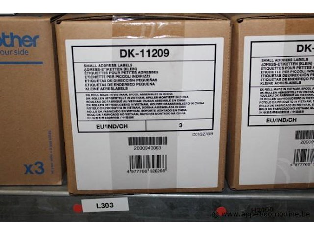 Lot diverse etiketten wo. brother - afbeelding 2 van  2