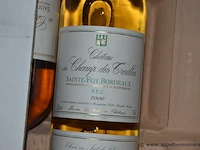 Lot diverse flessen wijn wo. château du champ des creilles, sainte-foy bordeaux 2005/2000, 750ml - afbeelding 4 van  4
