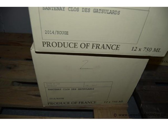 Lot diverse flessen wijn wo. louis jadot, santenay clos des gatsulards 2014, 750ml - afbeelding 2 van  3