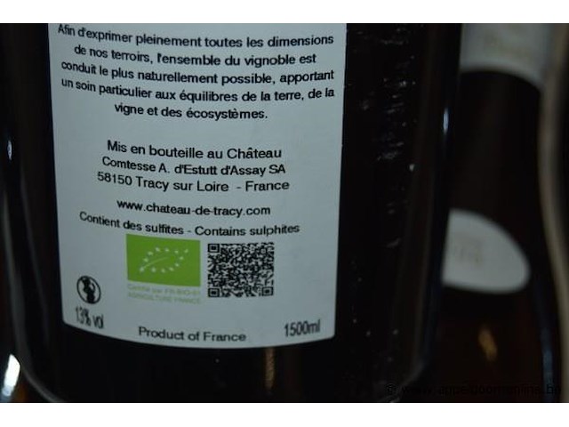 Lot diverse flessen witte wijn, wo.château de tracy, pouilly-fumé, 2023, 75cl - afbeelding 3 van  6
