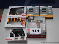 Lot diverse gereedschap wo led werflampen, accu boormachines - afbeelding 1 van  3