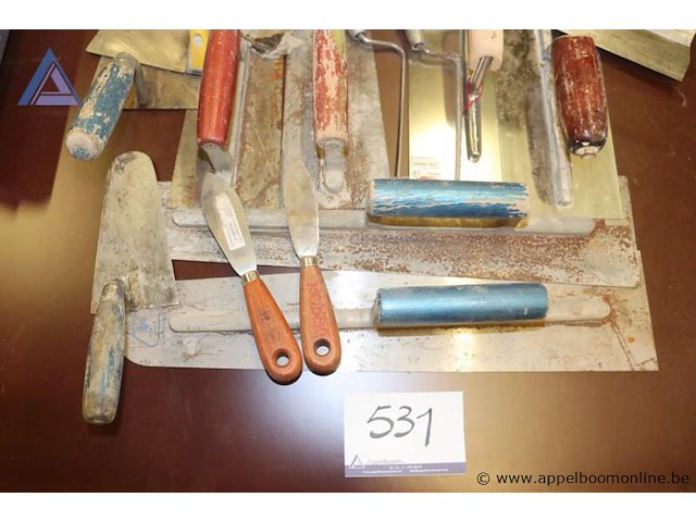 Lot diverse handgereedschappen wo plakspanen - afbeelding 4 van  4