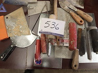 Lot diverse handgereedschappen wo plakspanen - afbeelding 4 van  4