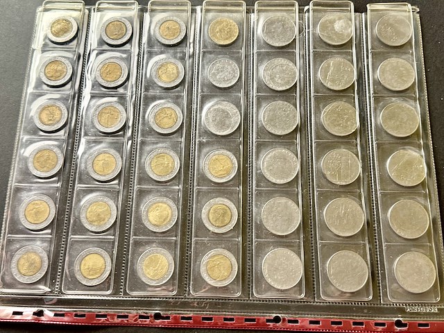 Lot diverse italiaanse munten - afbeelding 4 van  5