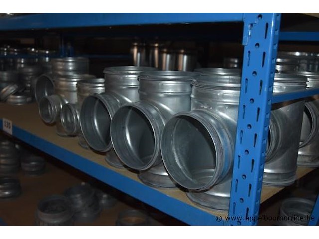 Lot diverse luchtkanalen en toebehoren, wo. gemotoriseerde kleppen, werking niet gekend - afbeelding 3 van  5