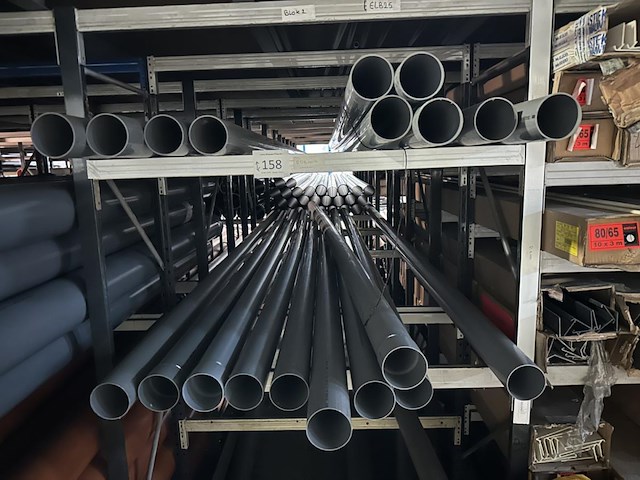 Lot diverse pvc afvoer buizen - dia 100 - afbeelding 1 van  3