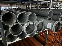 Lot diverse pvc afvoer buizen - dia 200 - grijs - afbeelding 2 van  2