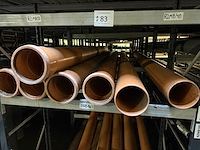 Lot diverse pvc afvoerbuizen - oranje - dia 160 - 110 - 125 - afbeelding 6 van  7
