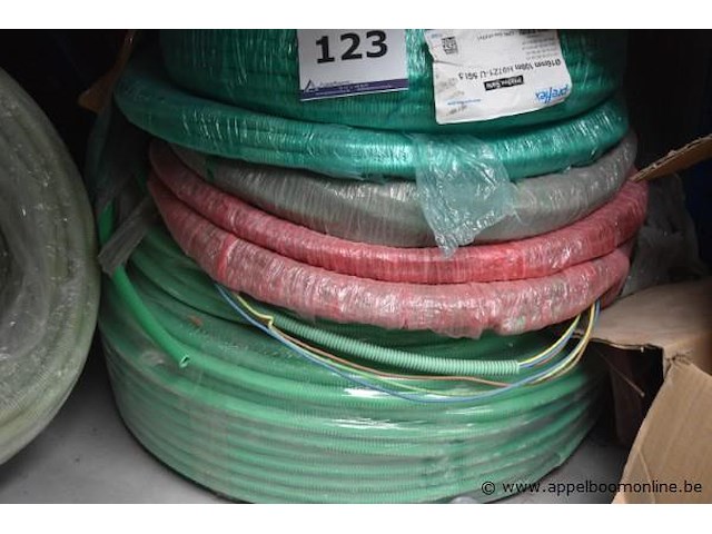 Lot diverse rollen elektrakabel, wo. drapflex, dfg16, ø16mm, 100m - afbeelding 2 van  4