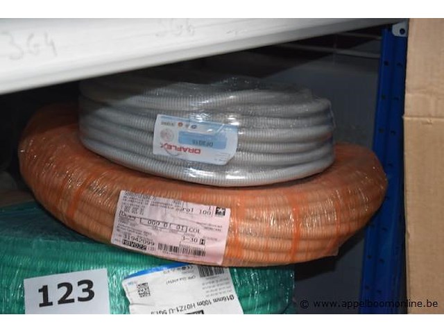 Lot diverse rollen elektrakabel, wo. drapflex, dfg16, ø16mm, 100m - afbeelding 4 van  4