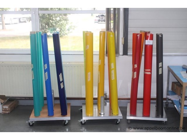 Lot diverse rollen folie, diverse kleuren en types - afbeelding 1 van  4