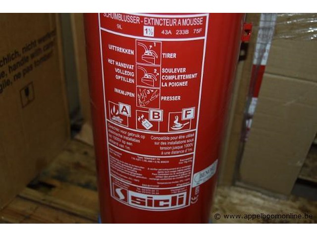 Lot diverse schuimblusser, wo. sicli, 9l, werking niet gekend - afbeelding 2 van  3