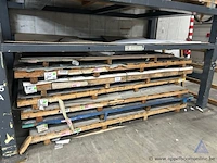 Lot diverse staal en aluminium platen