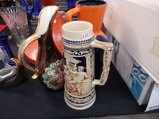 Lot diverse vazen + bierkruk - afbeelding 1 van  3