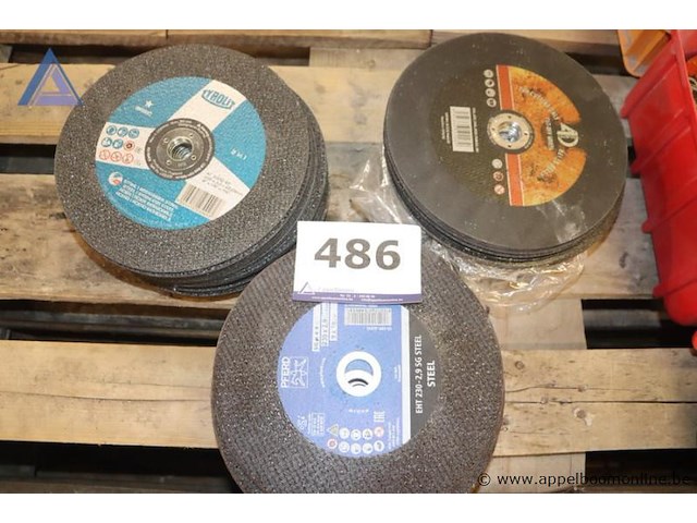 Lot doorslijpschijven - tyrolit - 230x3.0mm lot doorslijpschijven - pferd - eht 230-2.5 sg steel lot doorslijpschijven - onbekend - stone cutting disc - afbeelding 1 van  4