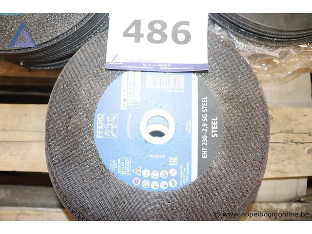 Lot doorslijpschijven - tyrolit - 230x3.0mm lot doorslijpschijven - pferd - eht 230-2.5 sg steel lot doorslijpschijven - onbekend - stone cutting disc - afbeelding 3 van  4