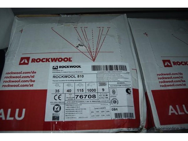 Lot dozen buisisolatie, wo. rockwool, 810, 35/40mm diameter, 1000mm lengte - afbeelding 8 van  10